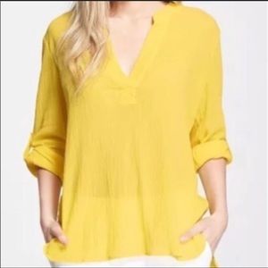 Diane Von Furstenberg Yellow Blouse